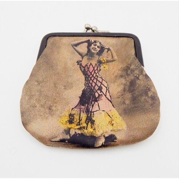 Cynthia Hart Los Angeles Change Coin Purse Kiss Snap Closure - Picture 2 of 8